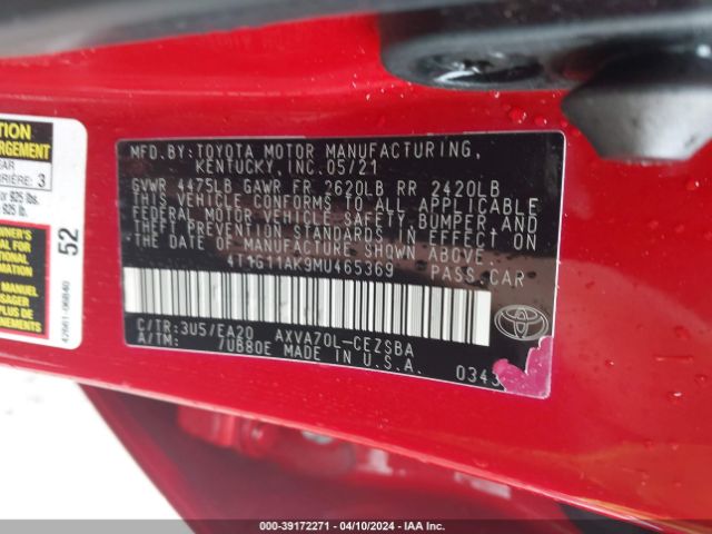 Photo 8 VIN: 4T1G11AK9MU465369 - TOYOTA CAMRY 