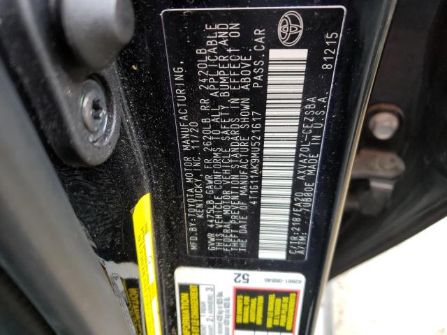 Photo 9 VIN: 4T1G11AK9MU521617 - TOYOTA CAMRY SE 