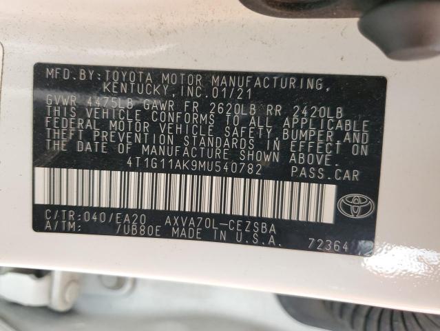 Photo 12 VIN: 4T1G11AK9MU540782 - TOYOTA CAMRY SE 