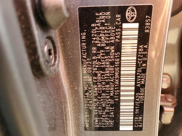 Photo 11 VIN: 4T1G11AK9MU616615 - TOYOTA CAMRY 