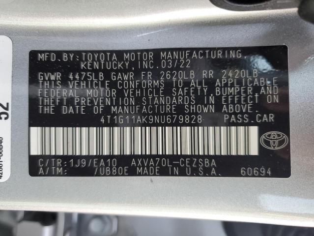 Photo 11 VIN: 4T1G11AK9NU679828 - TOYOTA CAMRY 