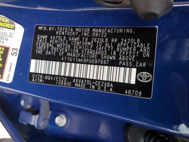 Photo 12 VIN: 4T1G11AK9PU097697 - TOYOTA CAMRY 