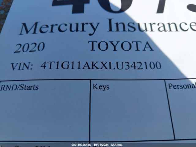 Photo 8 VIN: 4T1G11AKXLU342100 - TOYOTA CAMRY 