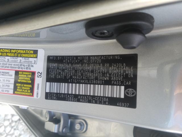 Photo 9 VIN: 4T1G11AKXLU380801 - TOYOTA CAMRY SE 