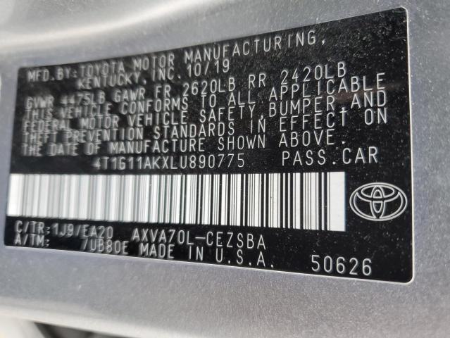 Photo 11 VIN: 4T1G11AKXLU890775 - TOYOTA CAMRY 