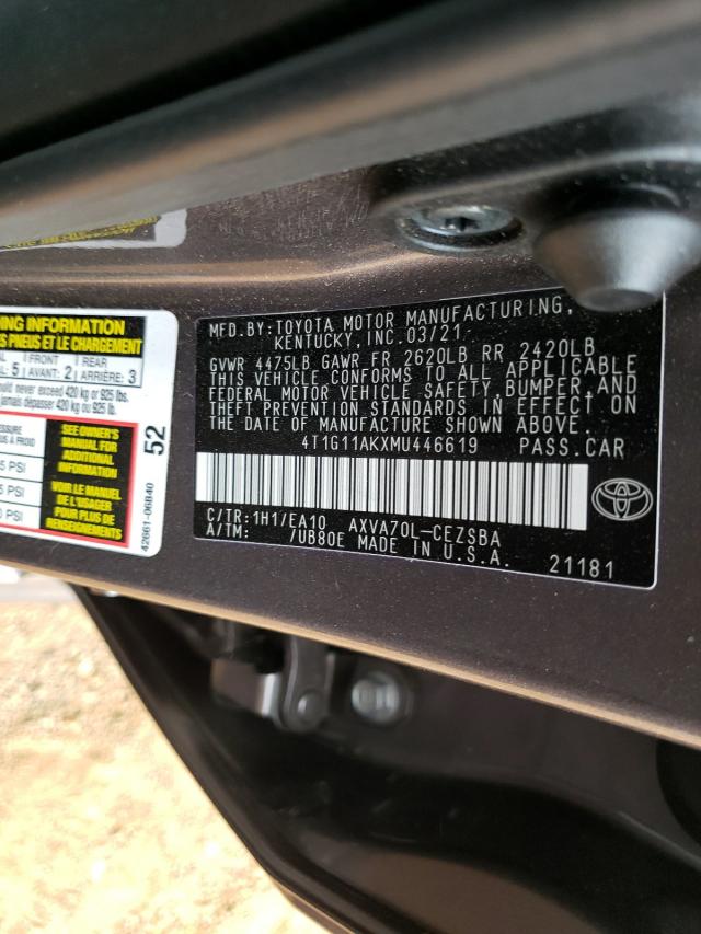 Photo 9 VIN: 4T1G11AKXMU446619 - TOYOTA CAMRY SE 