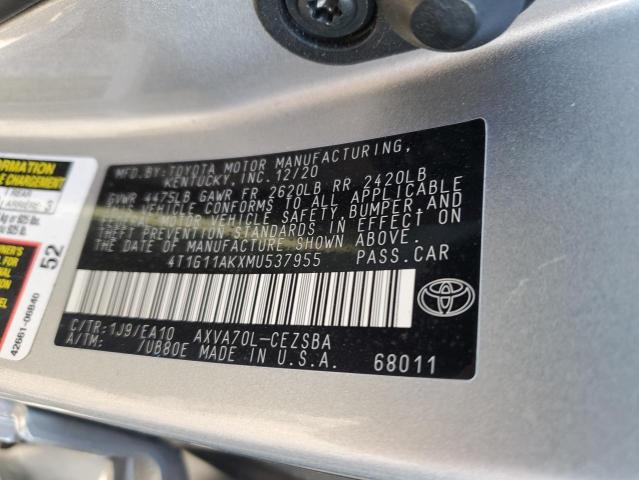 Photo 9 VIN: 4T1G11AKXMU537955 - TOYOTA CAMRY SE 