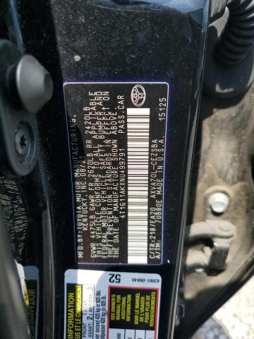 Photo 11 VIN: 4T1G11AKXNU499791 - TOYOTA CAMRY SE 