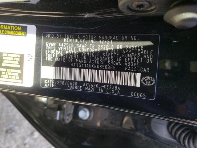 Photo 9 VIN: 4T1G11AKXNU650869 - TOYOTA CAMRY SE 