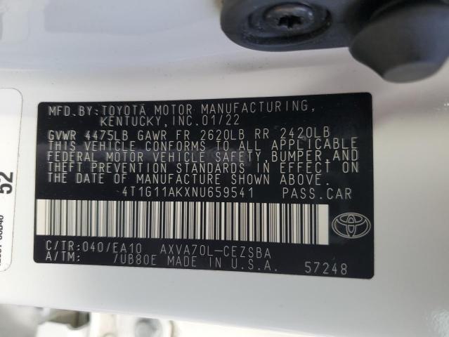 Photo 11 VIN: 4T1G11AKXNU659541 - TOYOTA CAMRY 