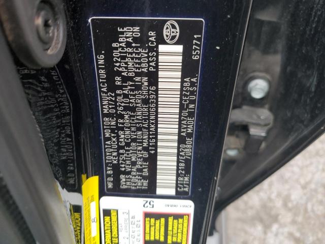 Photo 11 VIN: 4T1G11AKXNU663976 - TOYOTA CAMRY SE 