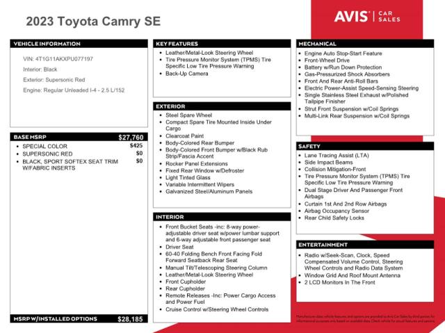 Photo 11 VIN: 4T1G11AKXPU077197 - TOYOTA CAMRY 