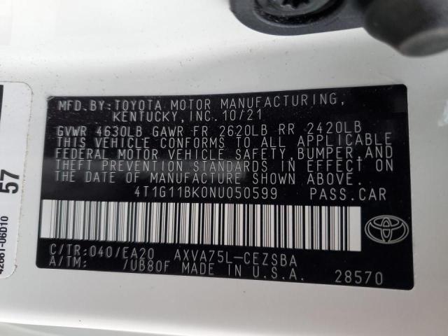 Photo 12 VIN: 4T1G11BK0NU050599 - TOYOTA CAMRY SE 