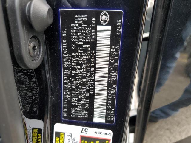 Photo 11 VIN: 4T1G11BK1NU069484 - TOYOTA CAMRY SE 