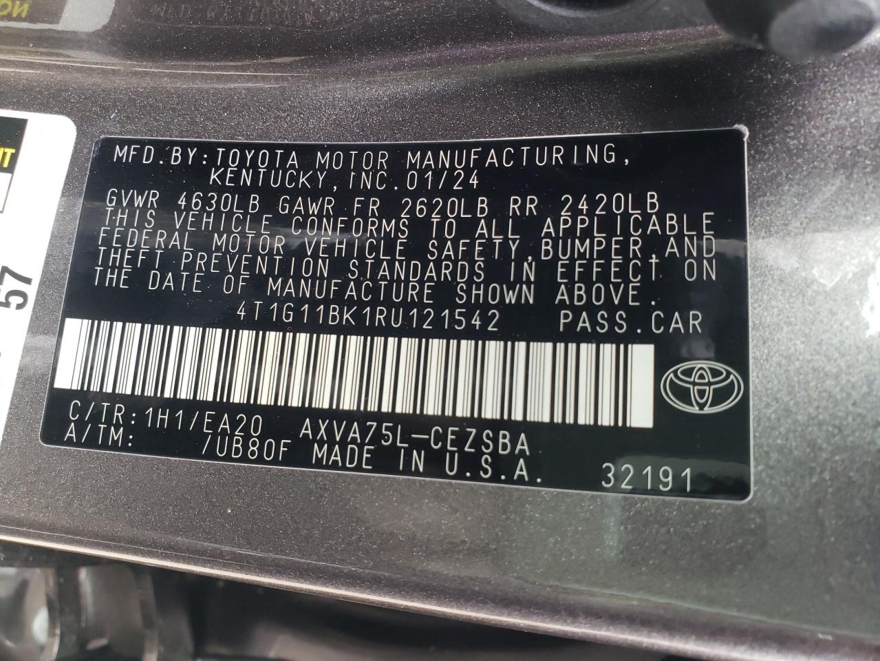 Photo 12 VIN: 4T1G11BK1RU121542 - TOYOTA CAMRY 