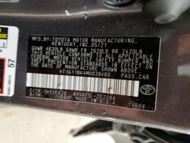 Photo 11 VIN: 4T1G11BK4MU039460 - TOYOTA CAMRY SE 