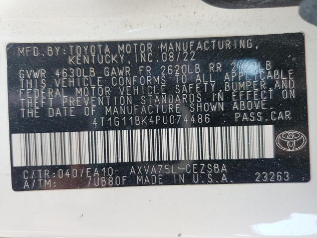 Photo 11 VIN: 4T1G11BK4PU074486 - TOYOTA CAMRY 