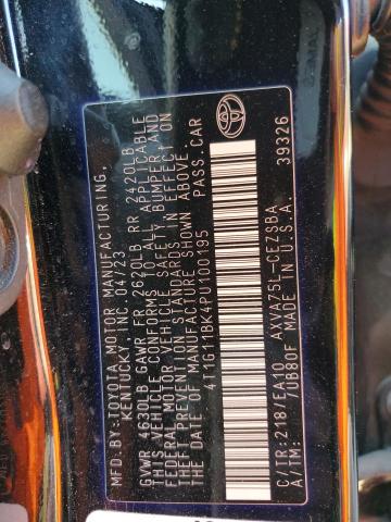 Photo 11 VIN: 4T1G11BK4PU100195 - TOYOTA CAMRY SE N 