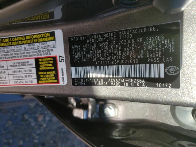 Photo 9 VIN: 4T1G11BK5MU022618 - TOYOTA CAMRY SE 