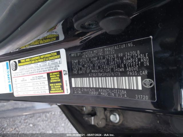 Photo 8 VIN: 4T1G11BK5PU076179 - TOYOTA CAMRY 