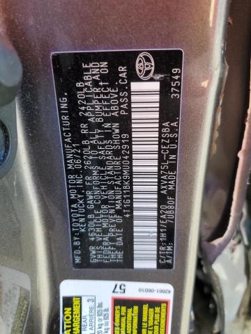 Photo 11 VIN: 4T1G11BK9MU042919 - TOYOTA CAMRY SE 