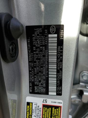 Photo 11 VIN: 4T1G11BKXPU084925 - TOYOTA CAMRY 