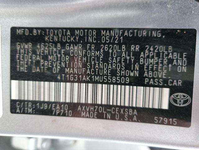 Photo 11 VIN: 4T1G31AK1MU558509 - TOYOTA CAMRY 