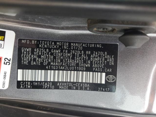 Photo 12 VIN: 4T1G31AK2LU011909 - TOYOTA CAMRY 