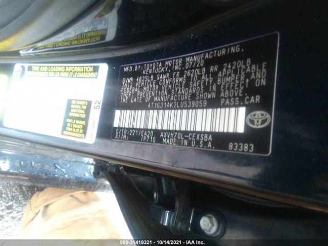 Photo 8 VIN: 4T1G31AK2LU539059 - TOYOTA CAMRY 