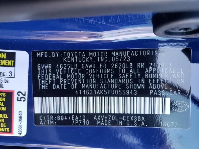 Photo 11 VIN: 4T1G31AK5PU055943 - TOYOTA CAMRY 