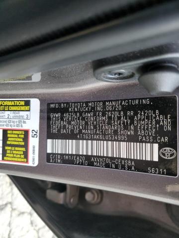 Photo 11 VIN: 4T1G31AK6LU534995 - TOYOTA CAMRY SE 