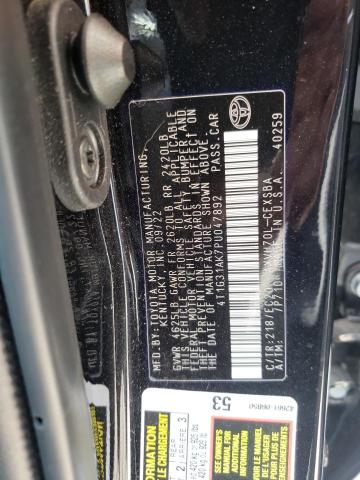 Photo 12 VIN: 4T1G31AK7PU047892 - TOYOTA CAMRY SE N 