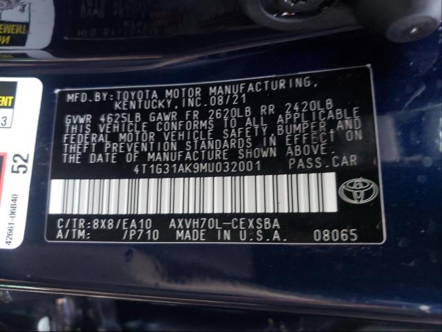 Photo 9 VIN: 4T1G31AK9MU032001 - TOYOTA CAMRY SE 