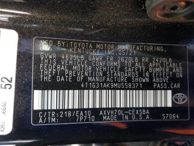 Photo 11 VIN: 4T1G31AK9MU558371 - TOYOTA CAMRY SE 