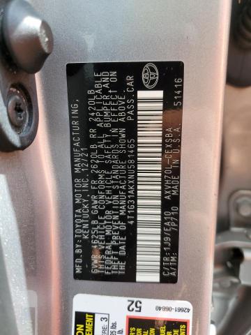 Photo 12 VIN: 4T1G31AKXNU581465 - TOYOTA CAMRY NIGH 