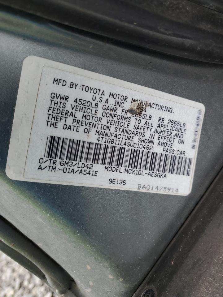 Photo 11 VIN: 4T1GB11E4SU010482 - TOYOTA AVALON 