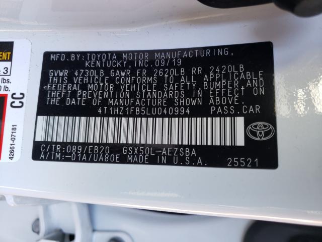 Photo 9 VIN: 4T1HZ1FB5LU040994 - TOYOTA AVALON TOU 