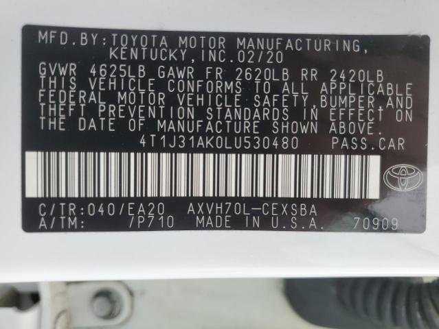 Photo 11 VIN: 4T1J31AK0LU530480 - TOYOTA CAMRY SE 