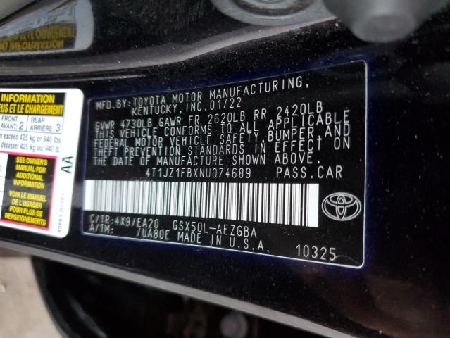 Photo 11 VIN: 4T1JZ1FBXNU074689 - TOYOTA AVALON XLE 