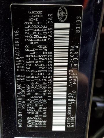 Photo 12 VIN: 4T1K31AK5MU569698 - TOYOTA CAMRY XSE 