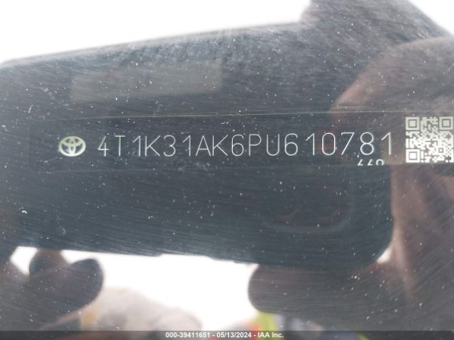 Photo 8 VIN: 4T1K31AK6PU610781 - TOYOTA CAMRY 