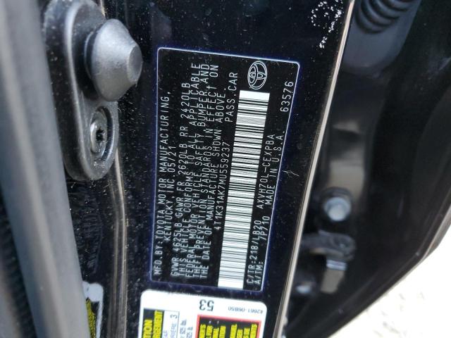 Photo 11 VIN: 4T1K31AK7MU559237 - TOYOTA CAMRY XSE 