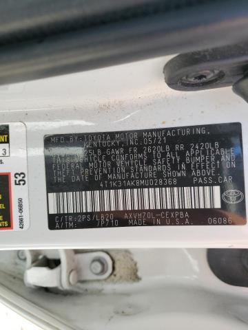 Photo 11 VIN: 4T1K31AK8MU028368 - TOYOTA CAMRY XSE 