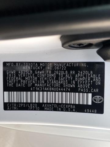 Photo 11 VIN: 4T1K31AK8NU044474 - TOYOTA CAMRY 