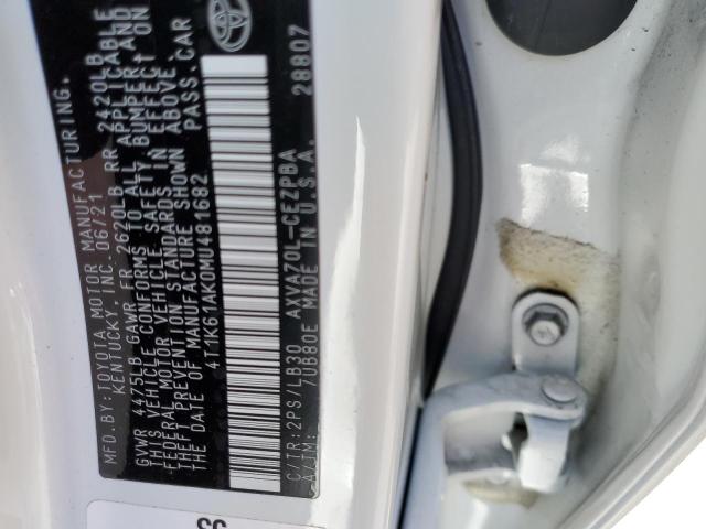 Photo 11 VIN: 4T1K61AK0MU481682 - TOYOTA CAMRY XSE 