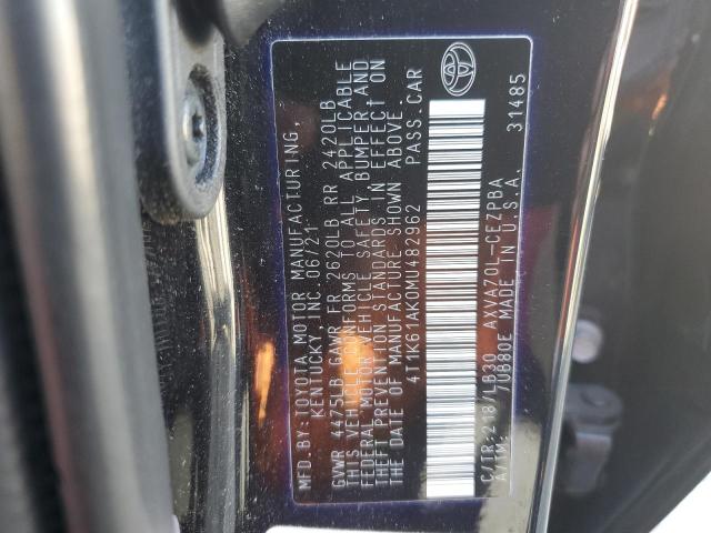 Photo 11 VIN: 4T1K61AK0MU482962 - TOYOTA CAMRY XSE 