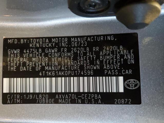 Photo 11 VIN: 4T1K61AK0PU174596 - TOYOTA CAMRY 