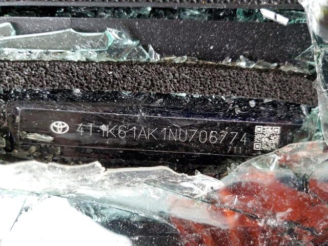 Photo 9 VIN: 4T1K61AK1NU706774 - TOYOTA CAMRY XSE 