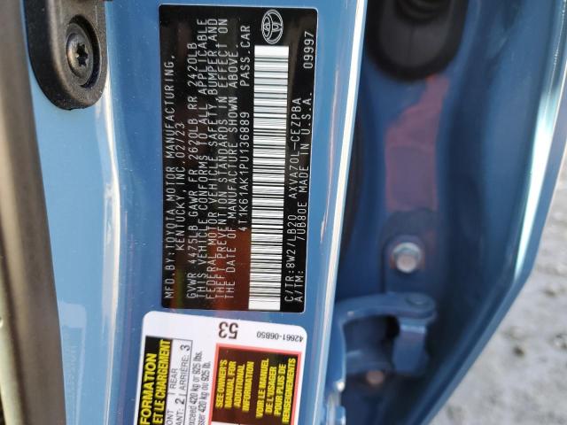 Photo 11 VIN: 4T1K61AK1PU136889 - TOYOTA CAMRY XSE 