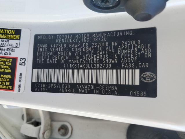 Photo 11 VIN: 4T1K61AK3LU382739 - TOYOTA CAMRY XSE 